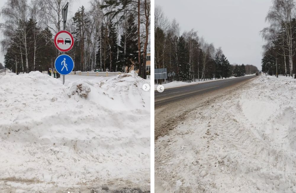 Состояние пешеходной дорожки от Чирковичского лесхоза до Медковского сырзавода.