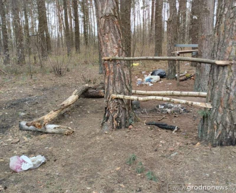 Мусор в Ольшанке в Гродно